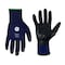 Ge Coated Gloves, Nitrile, Smooth, Royal Blue/Black, S 24 PK GG215S - alternate 1